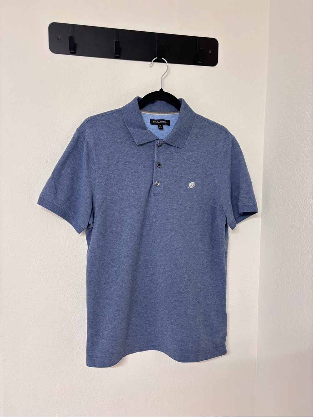 Banana Republic Men’s Heather Blue Polo Shirt
